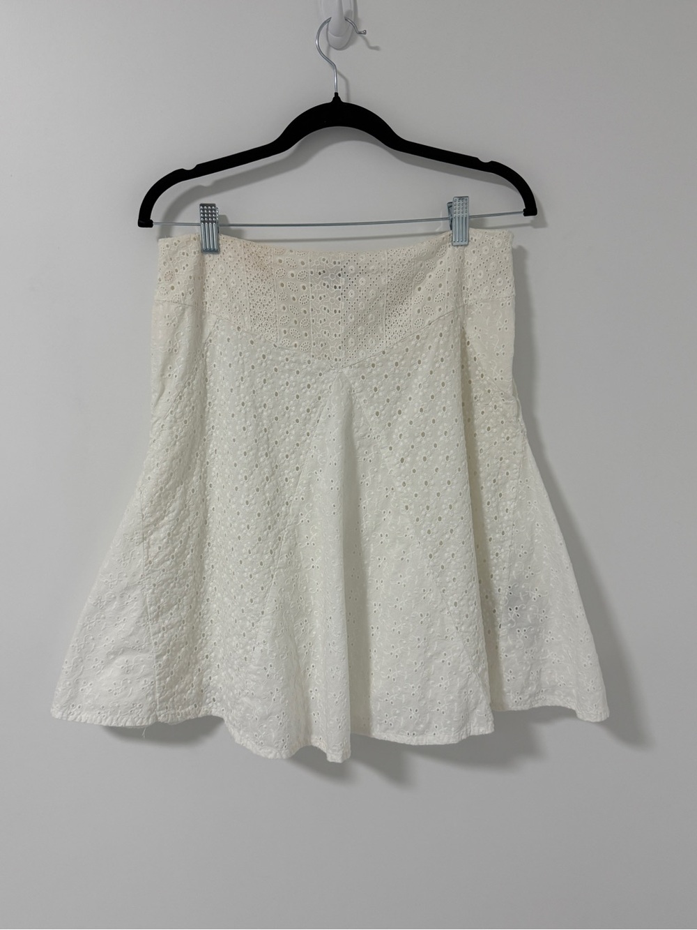 Ralph Lauren Cream Eyelet A-Line Skirt